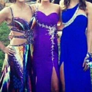 PRICE DROP - Stunning purple designer prom dress