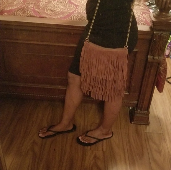 Brand New Brownish Reddish Fringe Beauty Purse - Picture 2 of 7