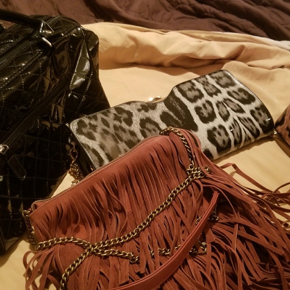 Brand New Brownish Reddish Fringe Beauty Purse - Picture 5 of 7