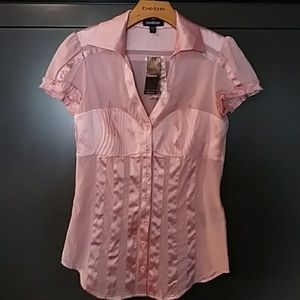 Bebe Silk Chiffon Blouse