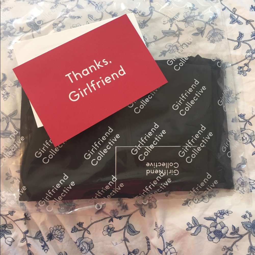 Brand new, in package, black high-waisted leggings