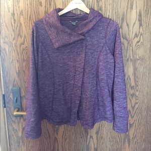 Eddie Bauer purple jacket or cardigan