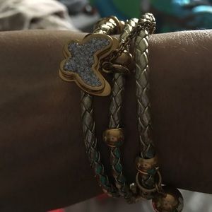 Swarovski crystal cable bangle