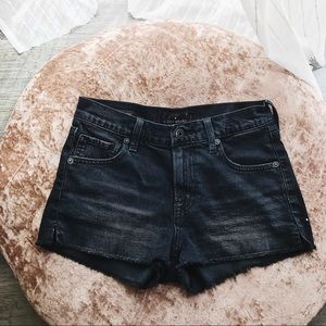 Black High-Rise Denim Shorts - Lucky Brand