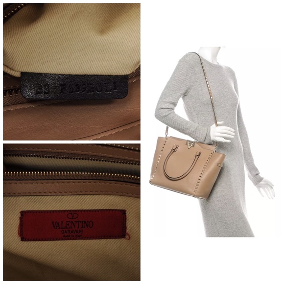 VALENTINO Vitello Rockstud Double bag - Picture 8 of 8