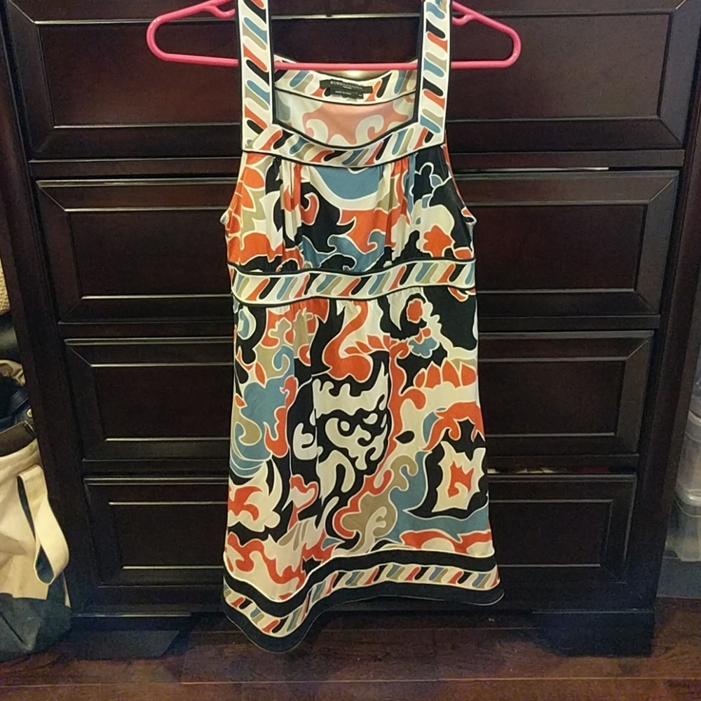 Bcbgmaxazria patterned dress petite small