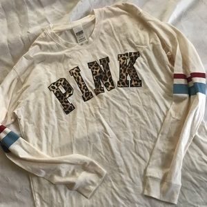 NWOT LEOPARD PINK SHIRT