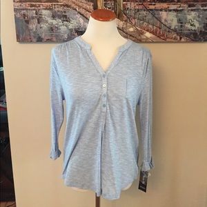 Style&Co. 3/4 Sleeve Henley Top