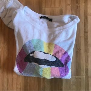 Wildfox lips sweater