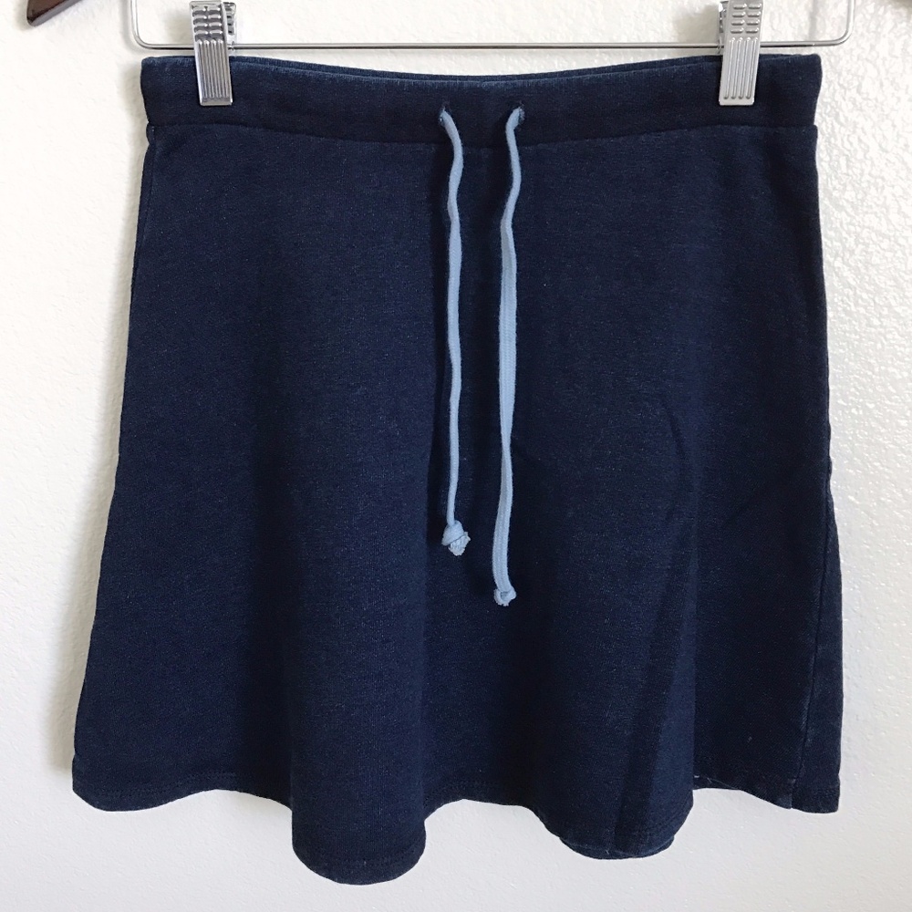 American Apparel Blue Skater Skirt