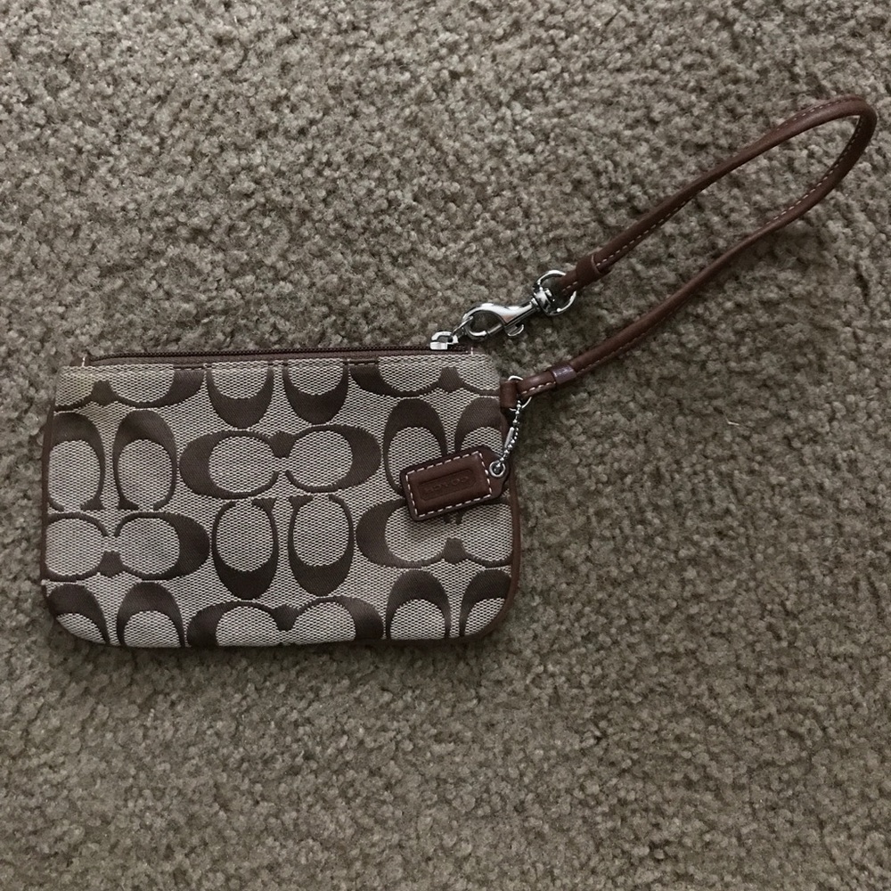 Classic Coach Wristlet
