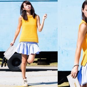 Zara Knit Yellow Top