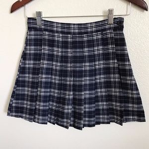 Navy Plaid Tennis Skirt