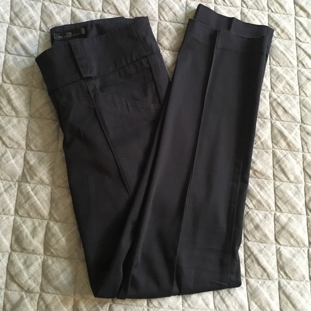 Black straight leg dress pant size 2