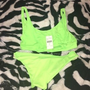 FASHION NOVA - Madison Ave Mesh Set - Neon Green