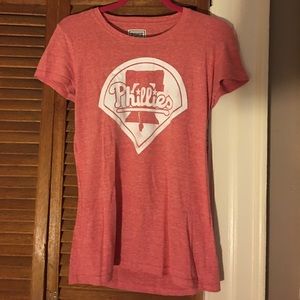 Phillies light red tee shirt by PINk