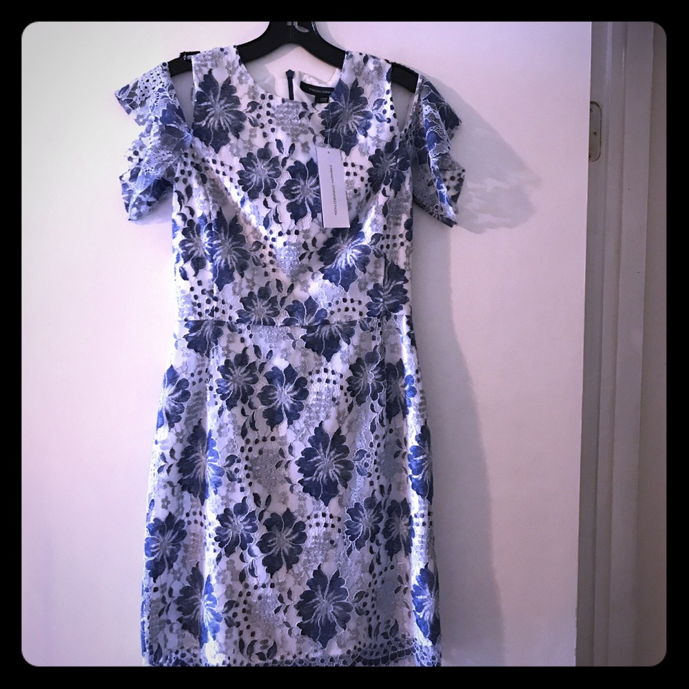 Antonia cold shoulder lace dress French Connection