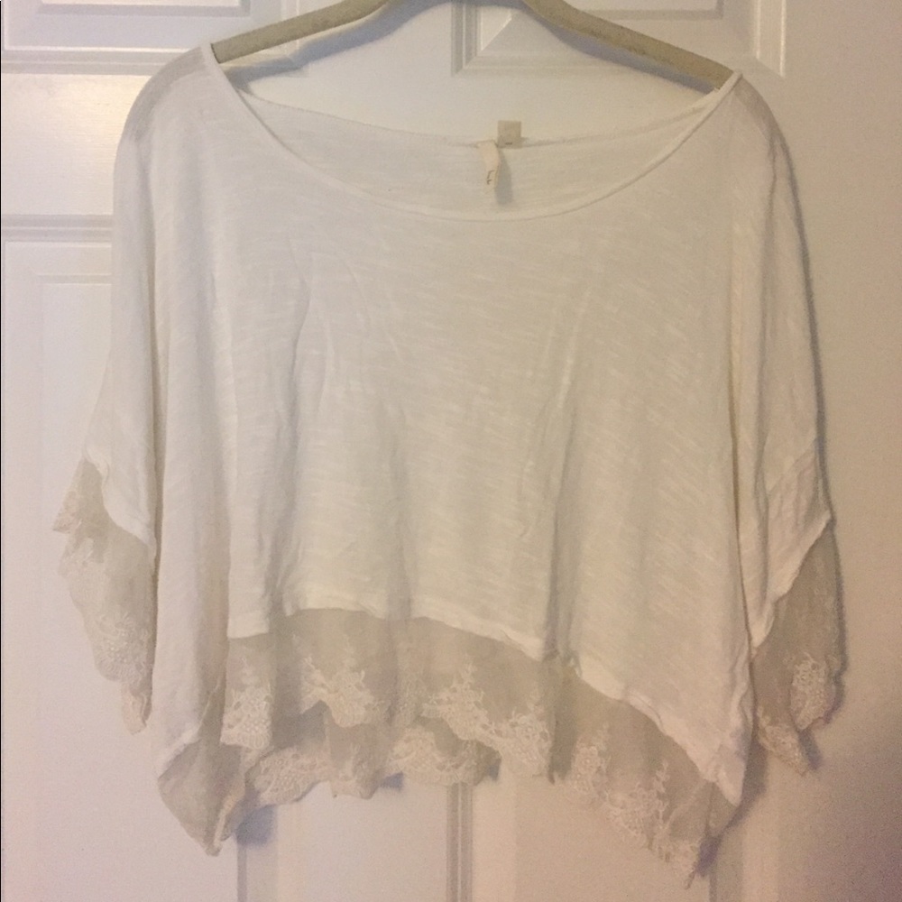 T-Shirt w Lace Trim