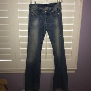 True Religion Boot Cut Light Washed Jeans