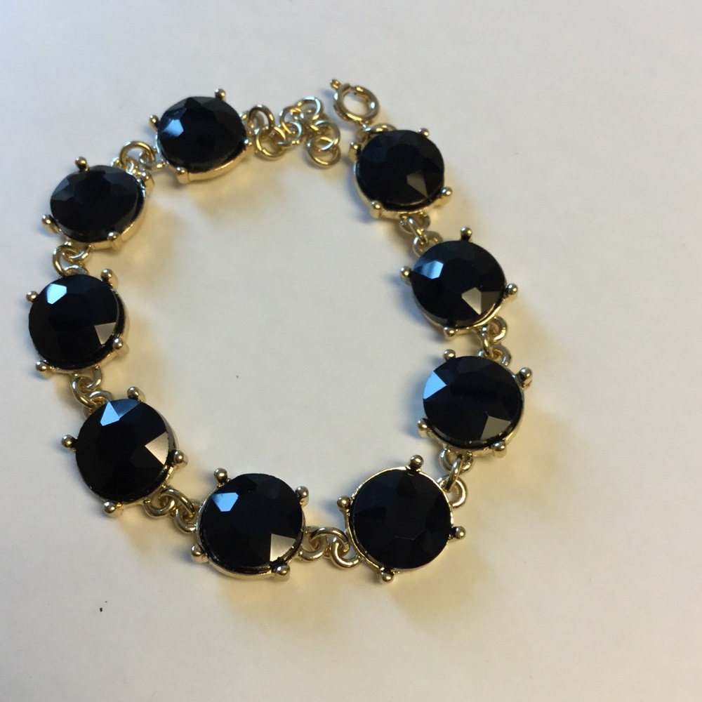 Gold & Crystal Bracelet - Picture 2 of 4