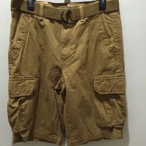 Urban Pipeline Belted Washed Twill Cargo Shorts
