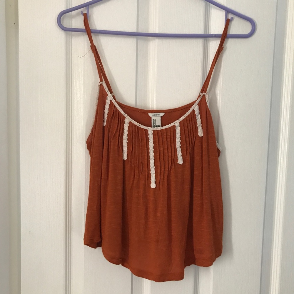 Dark orange tank