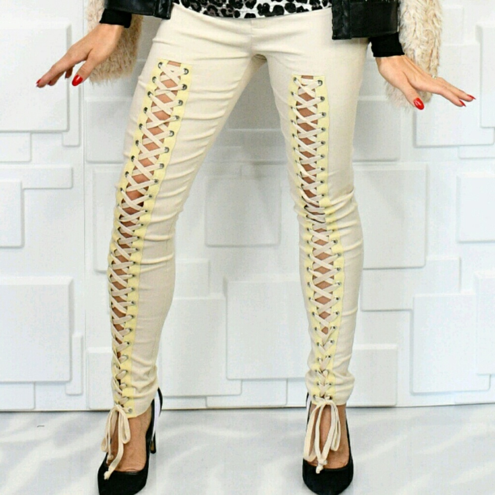 Pants LACE UP FRONT PANTS - Picture 4 of 4