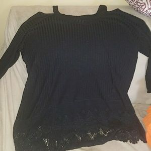 Style & Co Cold Shoulder Tunic Sweater NWOT