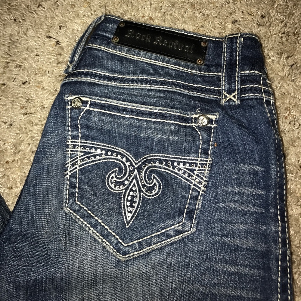 Rock Revival women's dark wash bootcut denim jeans
