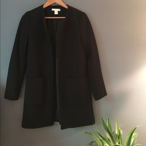 Black Open Coat from H&M