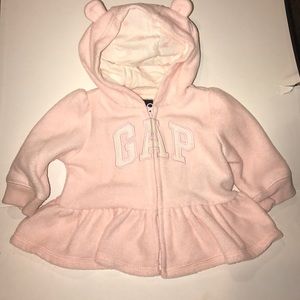 Infant girls GAP zip up hoodie 3-6 months