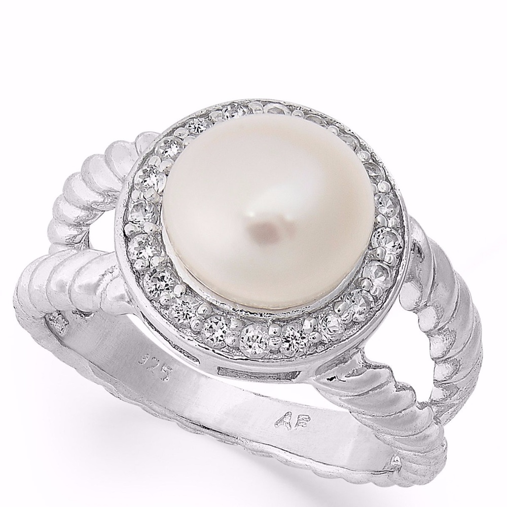 Sterling Silver 💍 , Cultured Freshwater Pearl