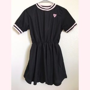 Black & Pink Sad Heart Dress
