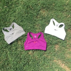 THREE Woman's Nike Sports Bras!