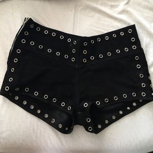 American Vintage Black Suede Shorts!