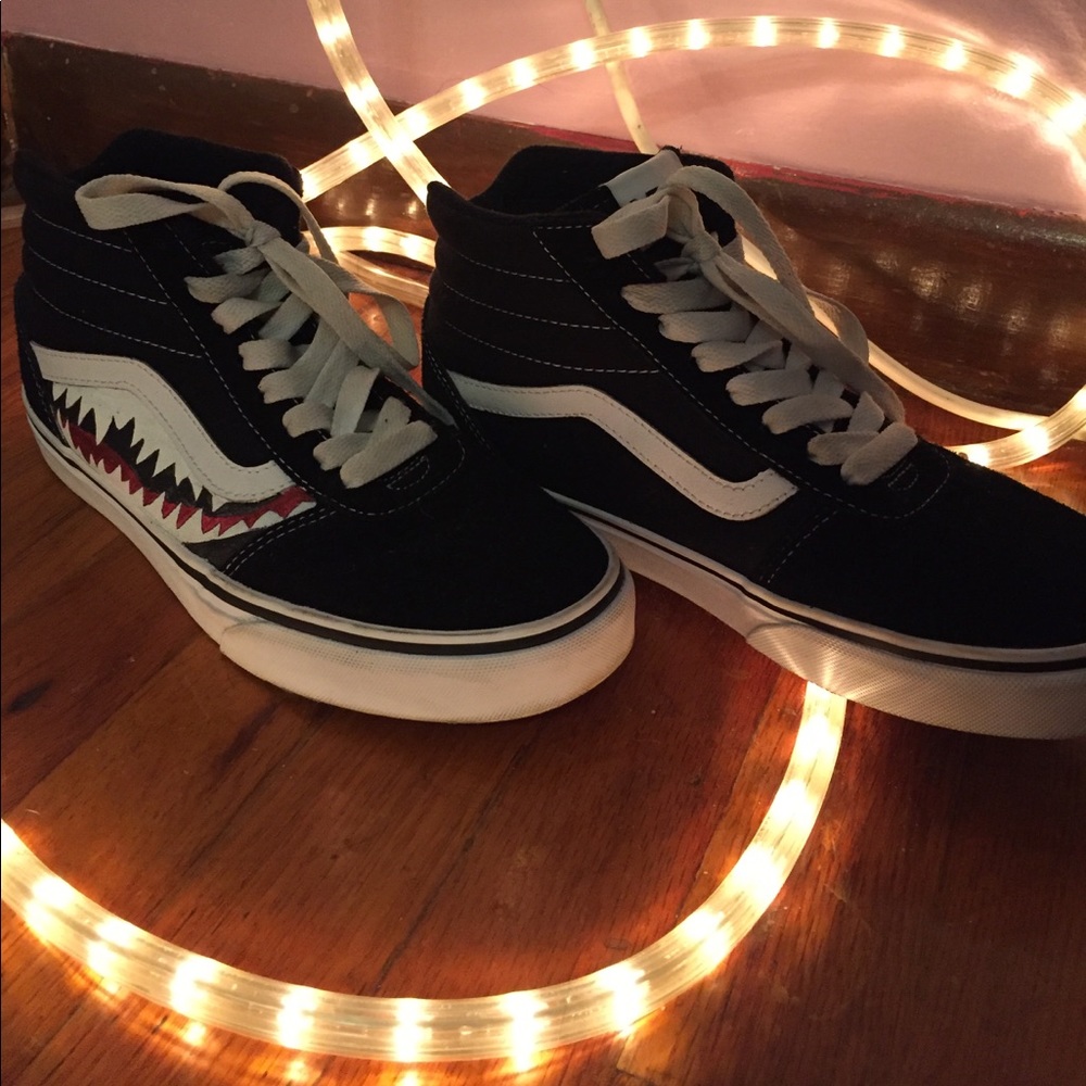 Black high top Vans