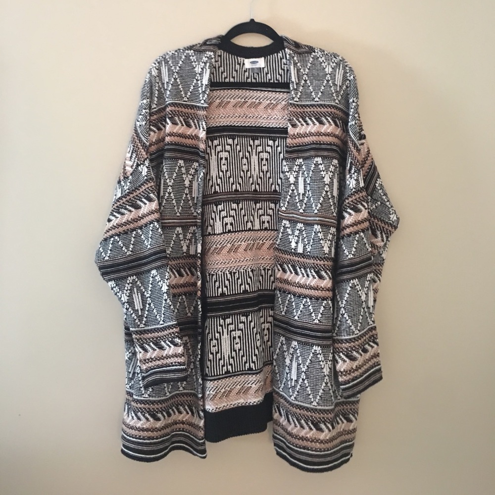 Native Patterned Cardigan