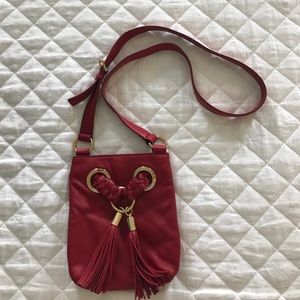 Michael Kors cross body red bag LIKE NEW!
