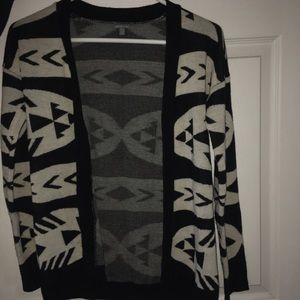 Tribal print cardigan