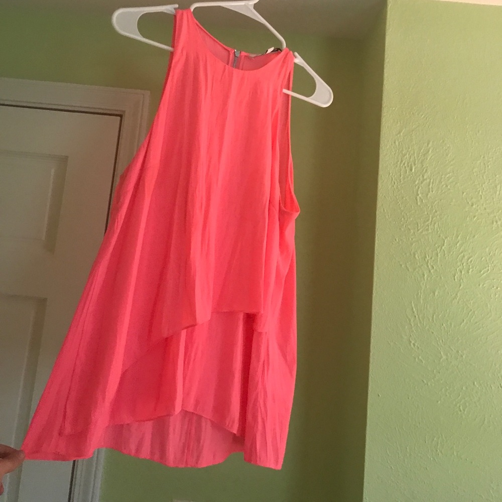 Elizabeth&James pink silk tank
