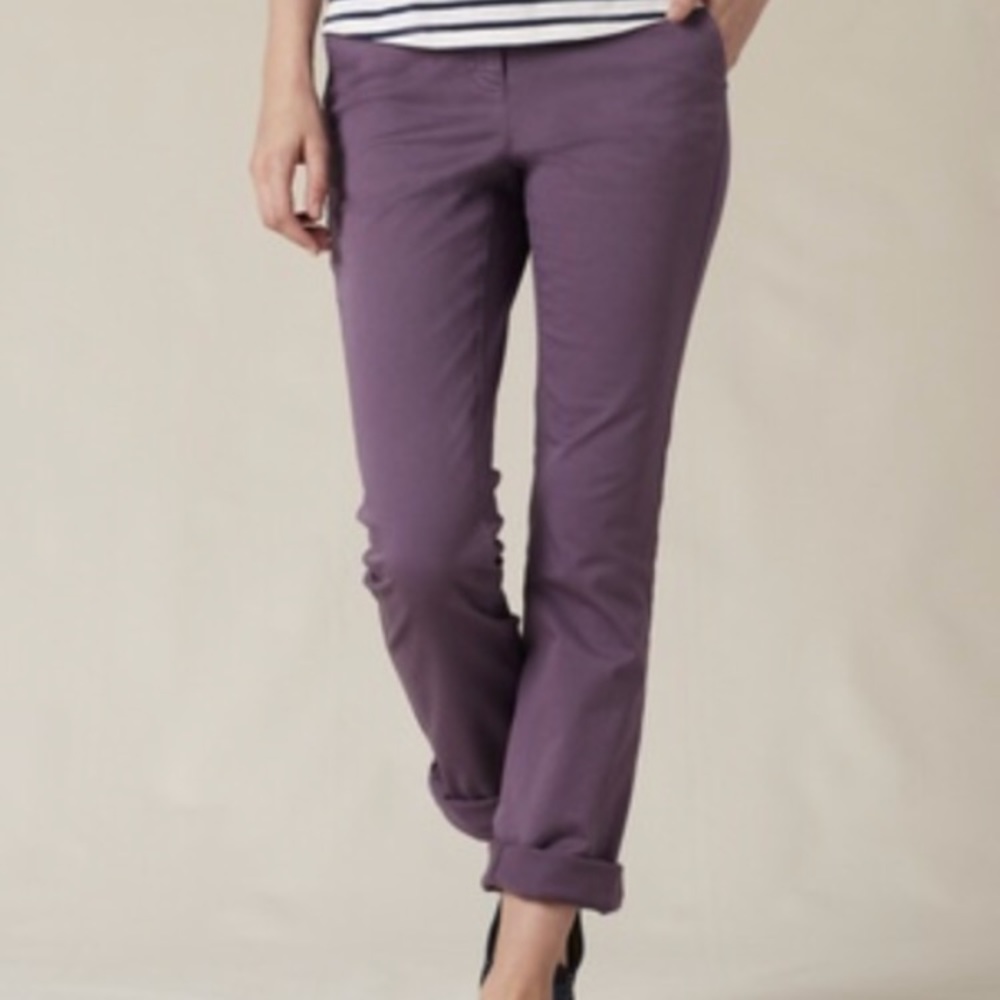 Boden purple chinos