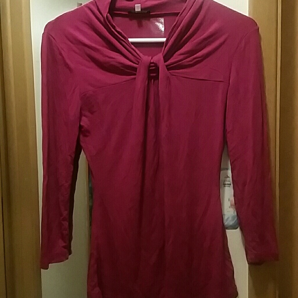 Cranberry colored top