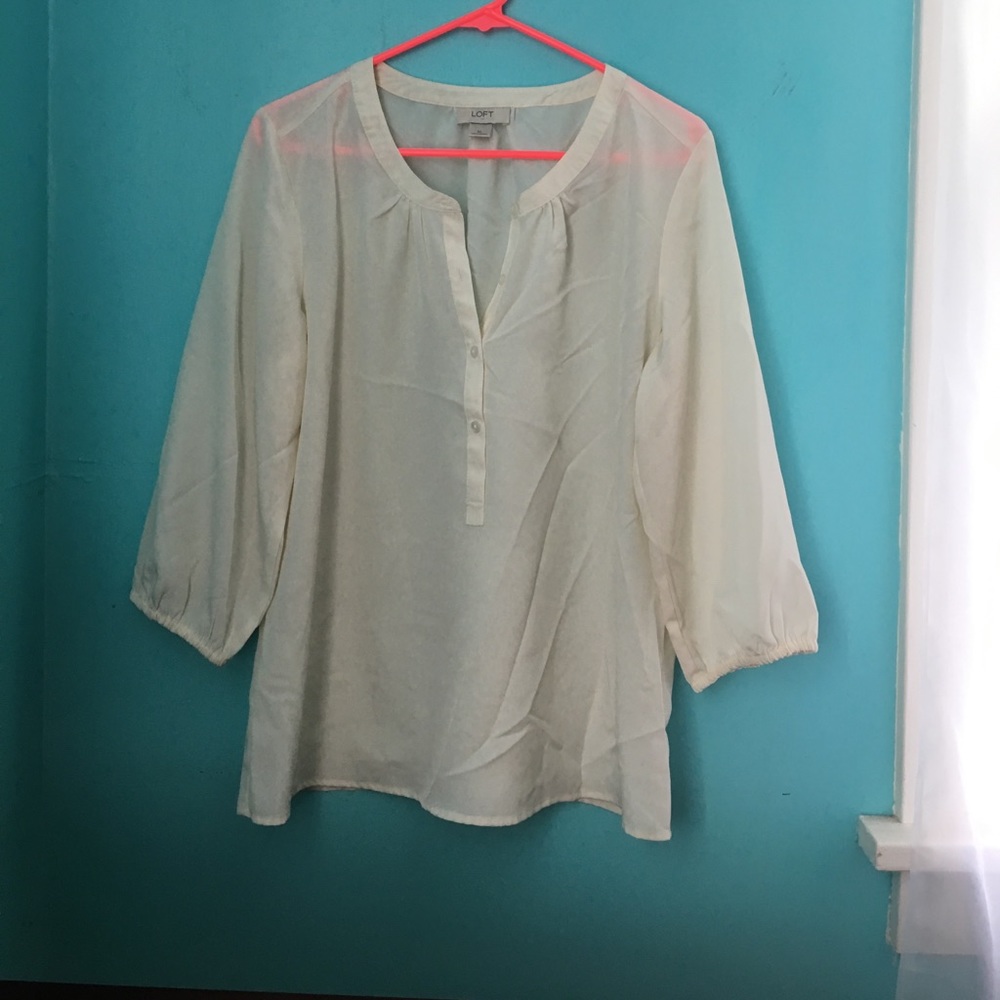 NWOT Cream Blouse