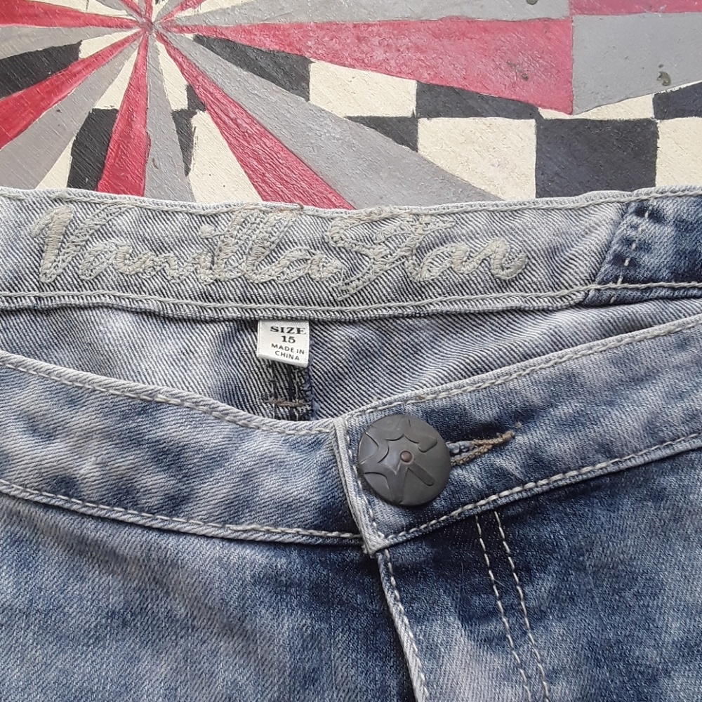 Vanilla Star jeans shorts sz 15 - Picture 4 of 7