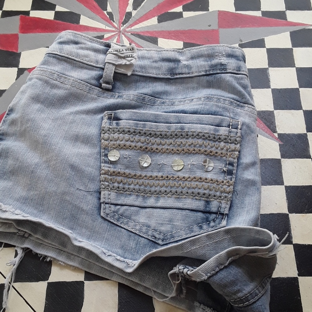 Vanilla Star jeans shorts sz 15 - Picture 6 of 7
