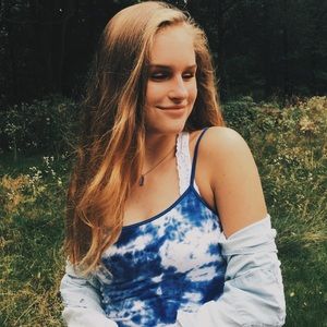 AEROPOSTALE dark blue tie dye cami