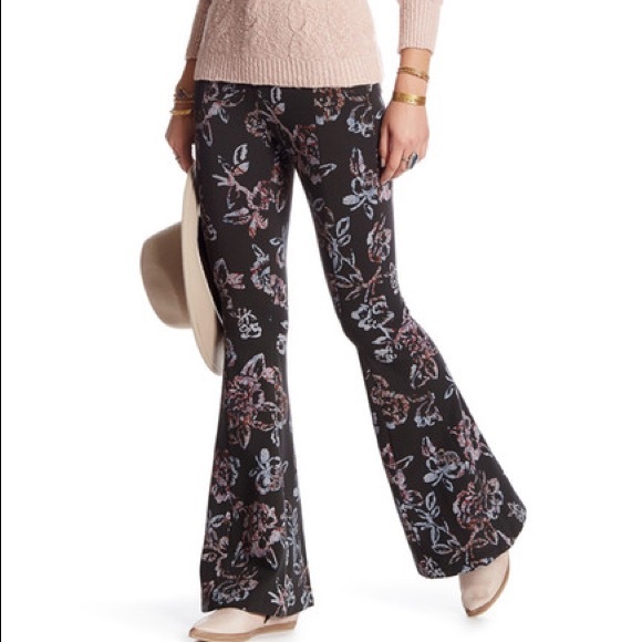 floral bell bottoms