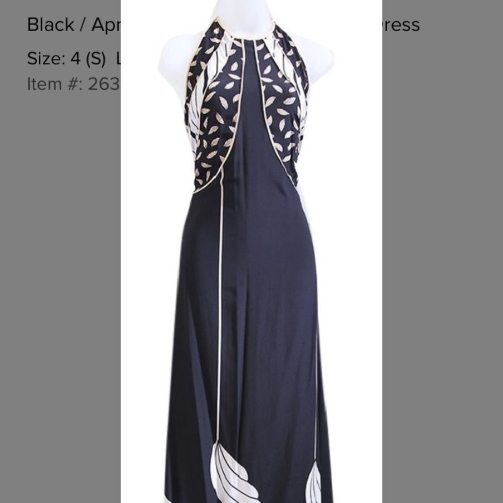 Diane von Furstenberg Halter Silk Maxi Dress