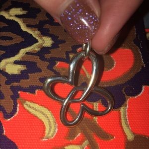 James Avery Linked Heart Butterfly Charm