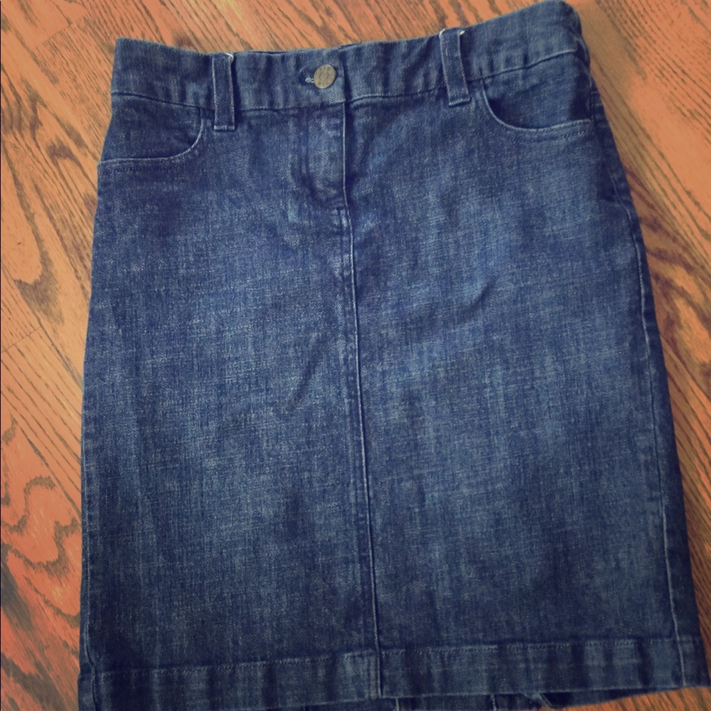 J. Crew Denim skirt.